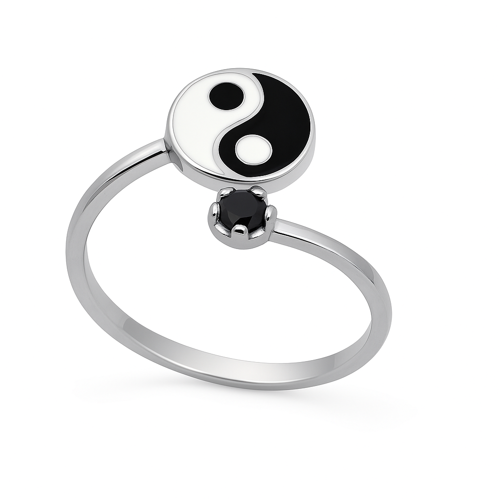 Yin Yang Harmony 925 Silver Ring