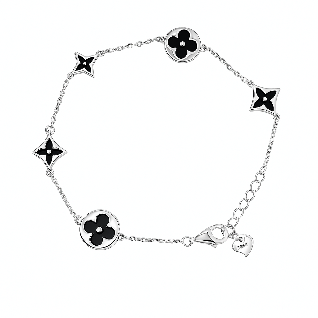 BLACK LUME 925 SILVER BRACELET