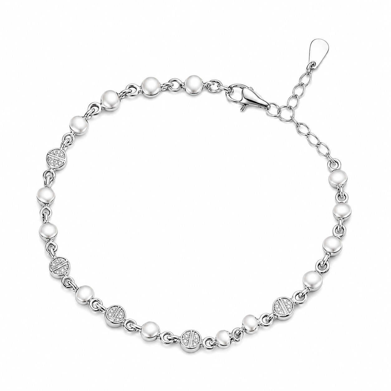 ORBIT LINK 925 SILVER BRACELET