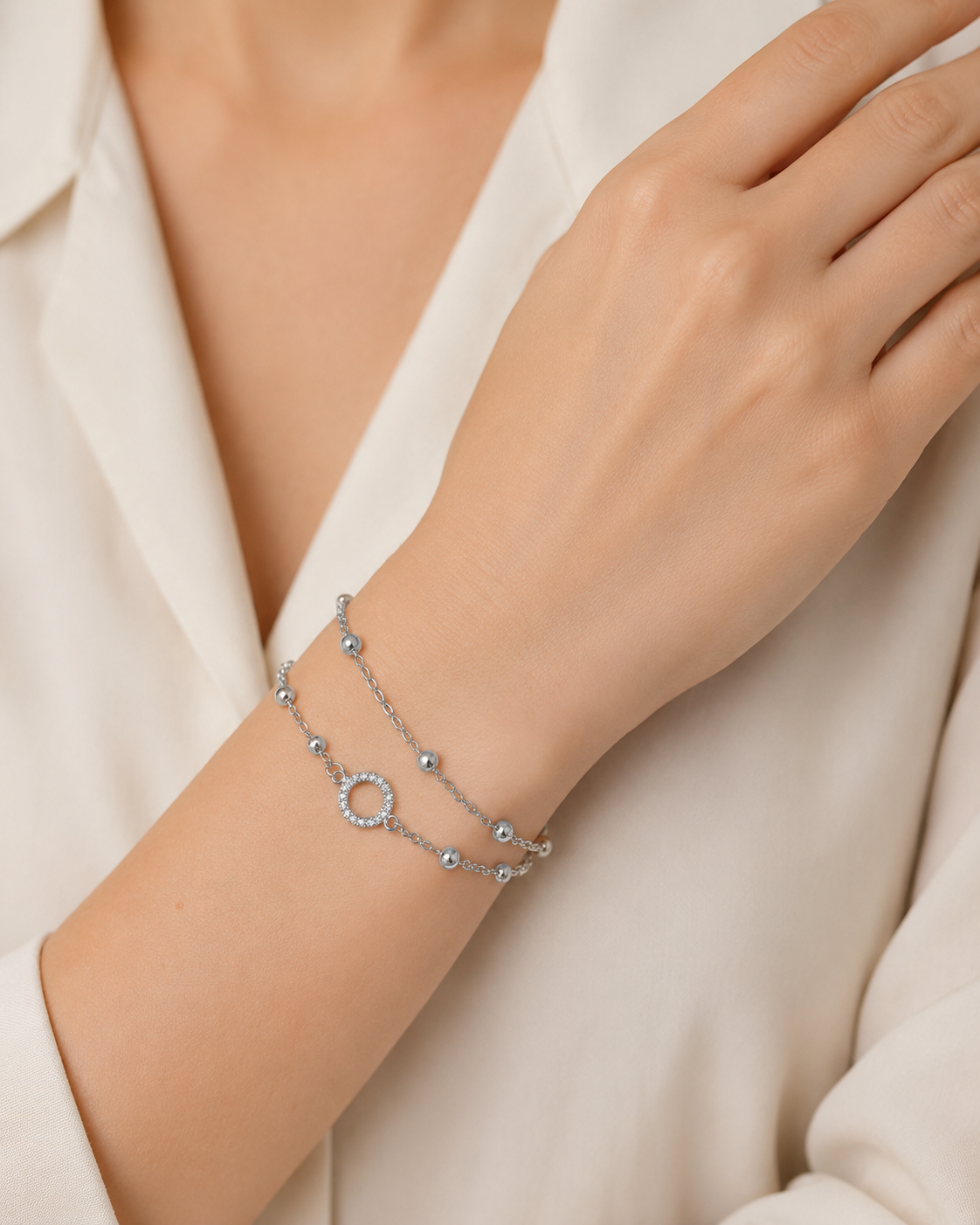 SEREN LAYER 925 SILVER BRACELET