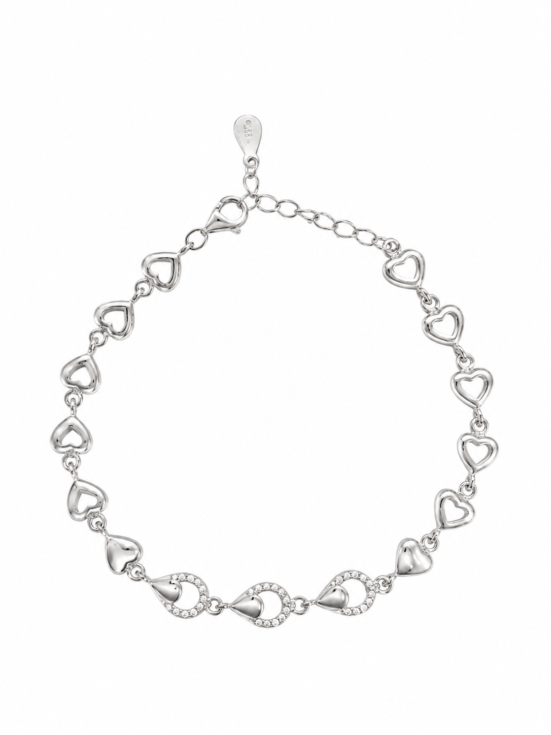 SOLIN DROP STERLING SILVER BRACELET