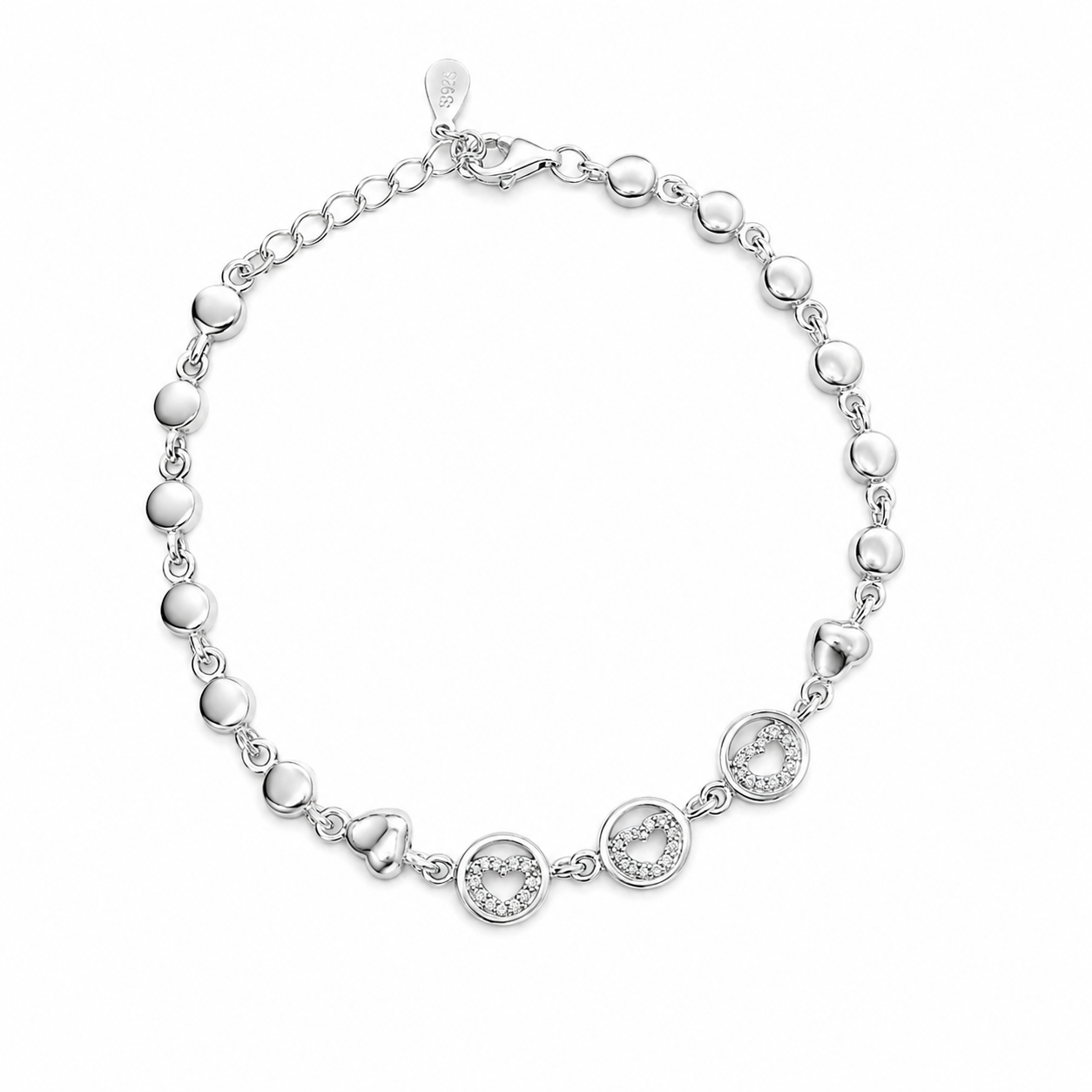 CHAKRA LOBVE 925 STERLING SILVER BRACELET