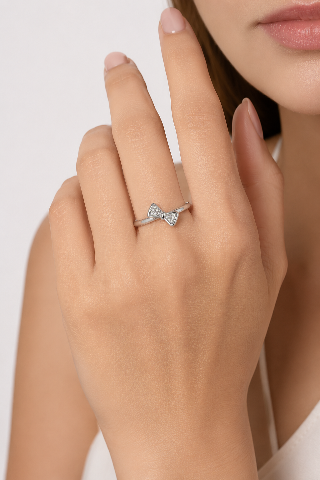 TWINKLE BOW 925STERLING SILV ER RING