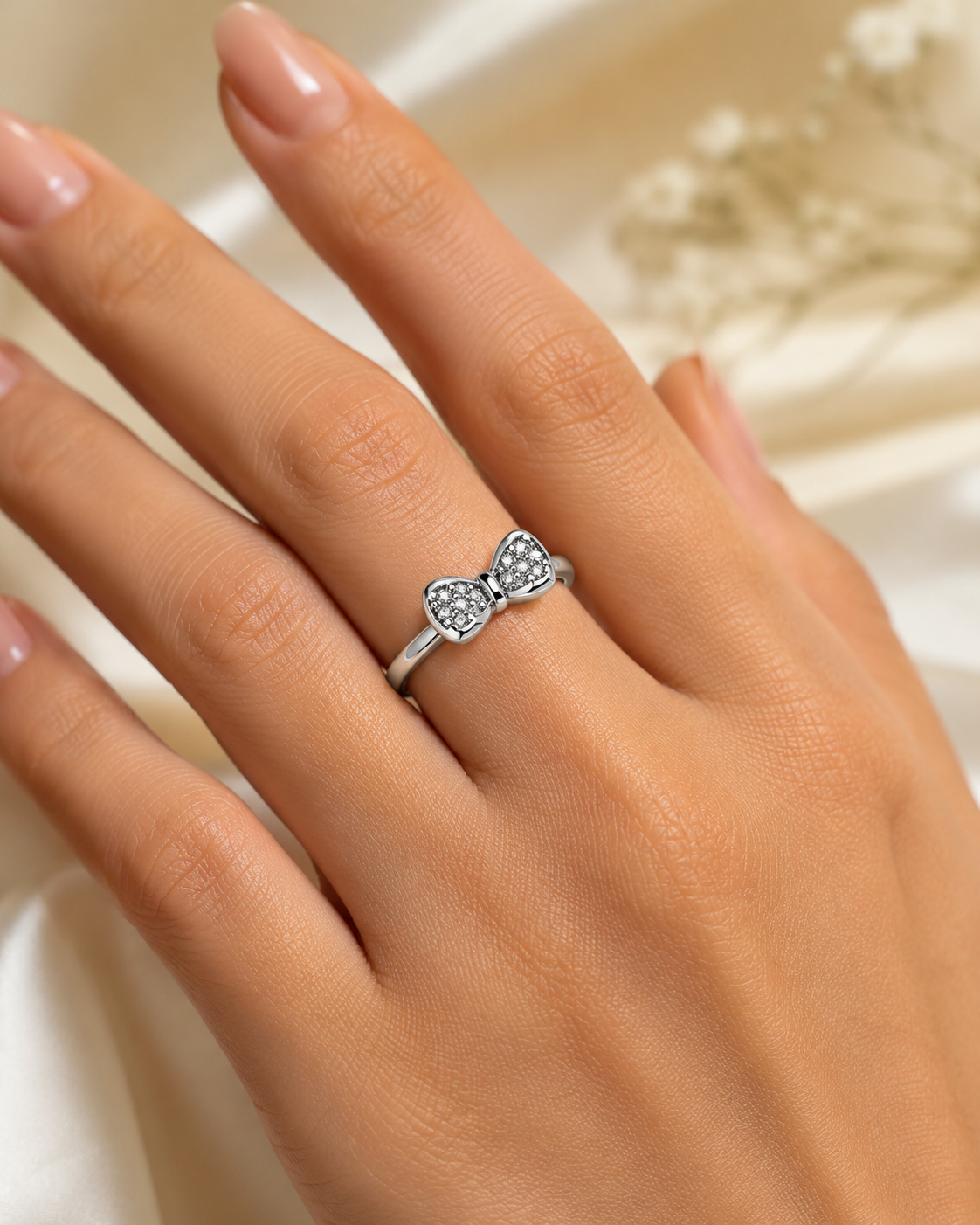 PROMISE BOW 925 SILVER RING