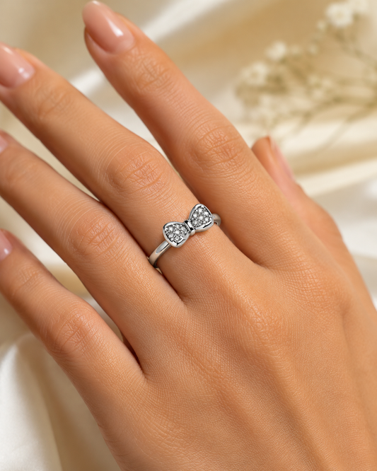 PROMISE BOW 925 SILVER RING