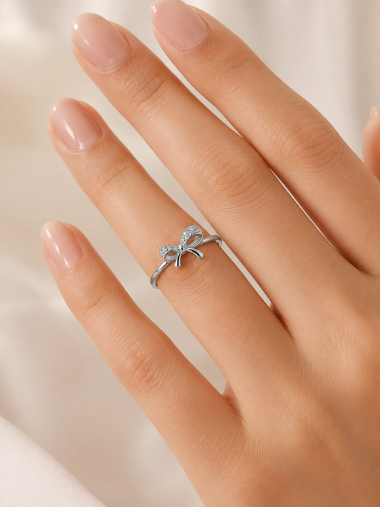 CHARMED RIBBON 925 SILVER RING