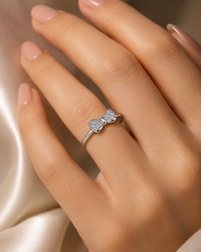 PROMISE BOW 925 SILVER RING