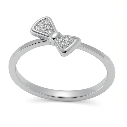 TWINKLE BOW 925STERLING SILV ER RING