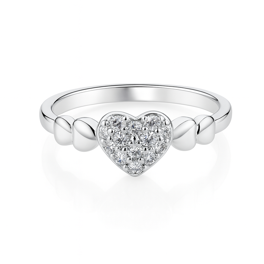 SWEET HEARTS 925 STERLING SILVER RING