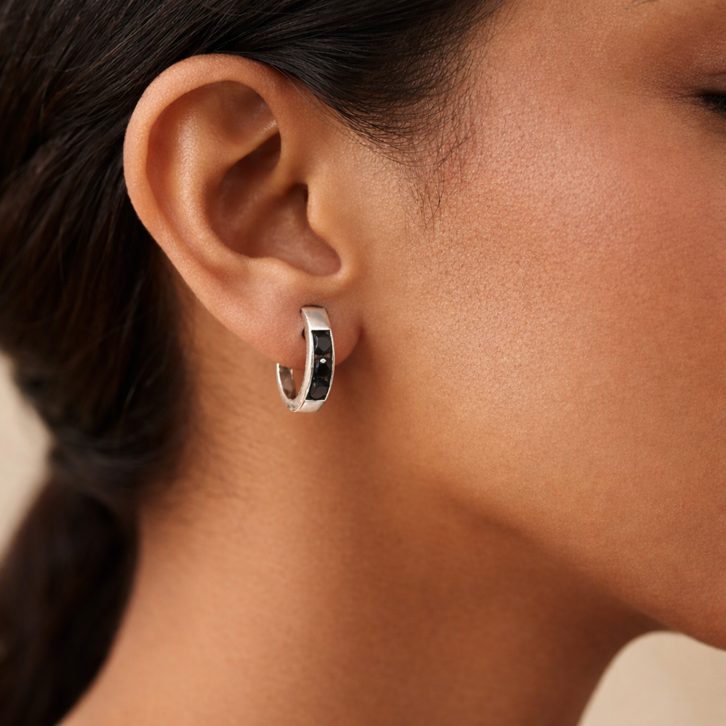 Iyamy Modern Silver Earrings