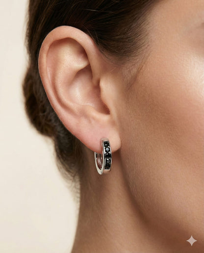 Iyamy Modern Silver Earrings