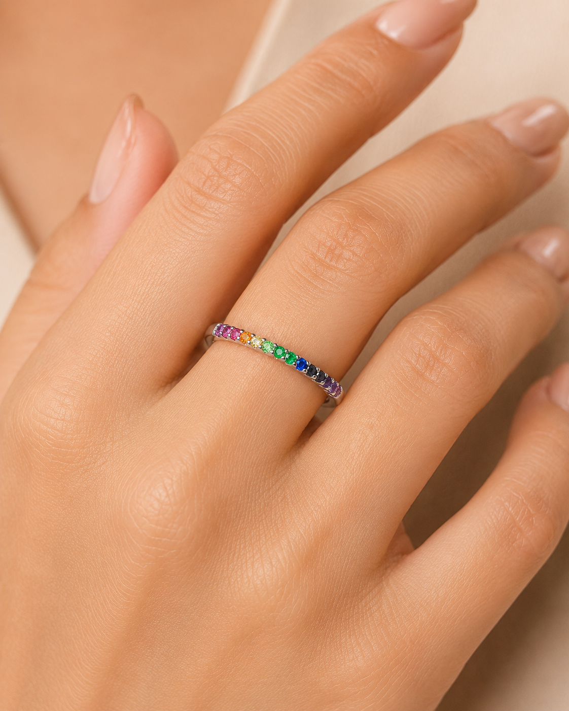Spectrum Spark Sterling Silver Band