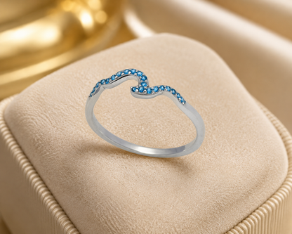 Blue Tide Sterling Silver Ring