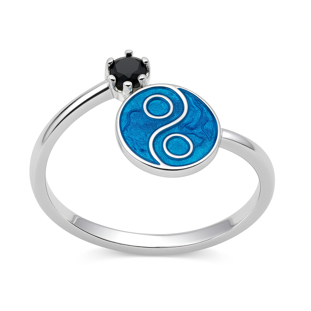 Yin Yang 925 Silver Ring