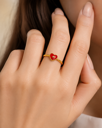 Cupid Heart Minimal Ring