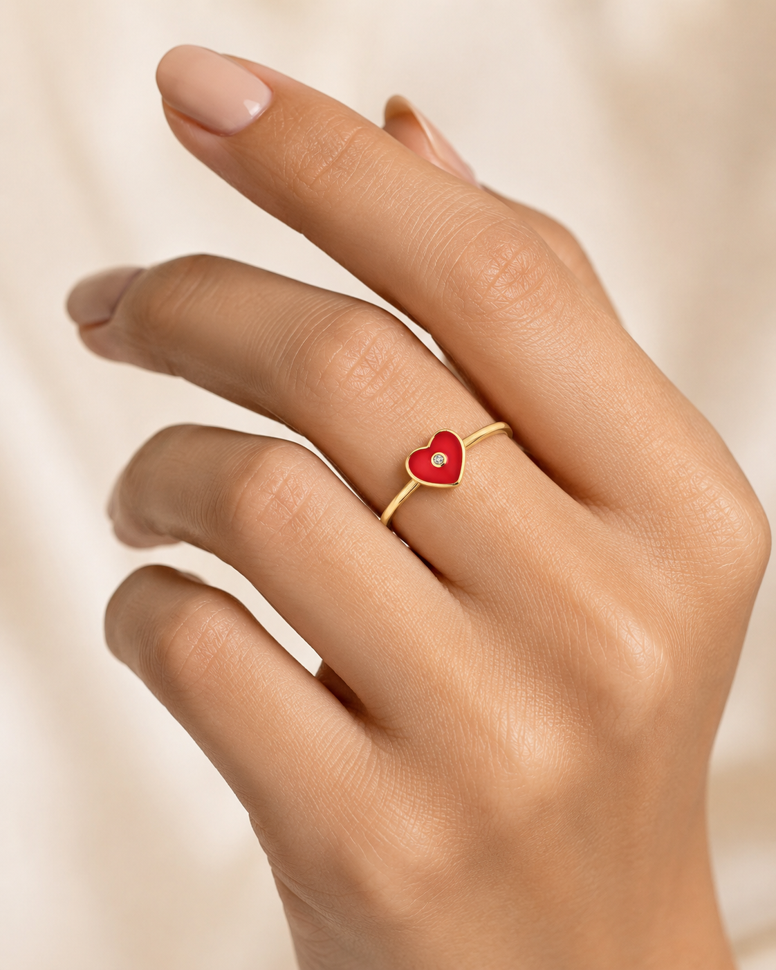 Cupid Heart Minimal Ring
