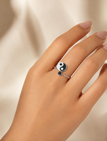 Yin Yang Harmony 925 Silver Ring