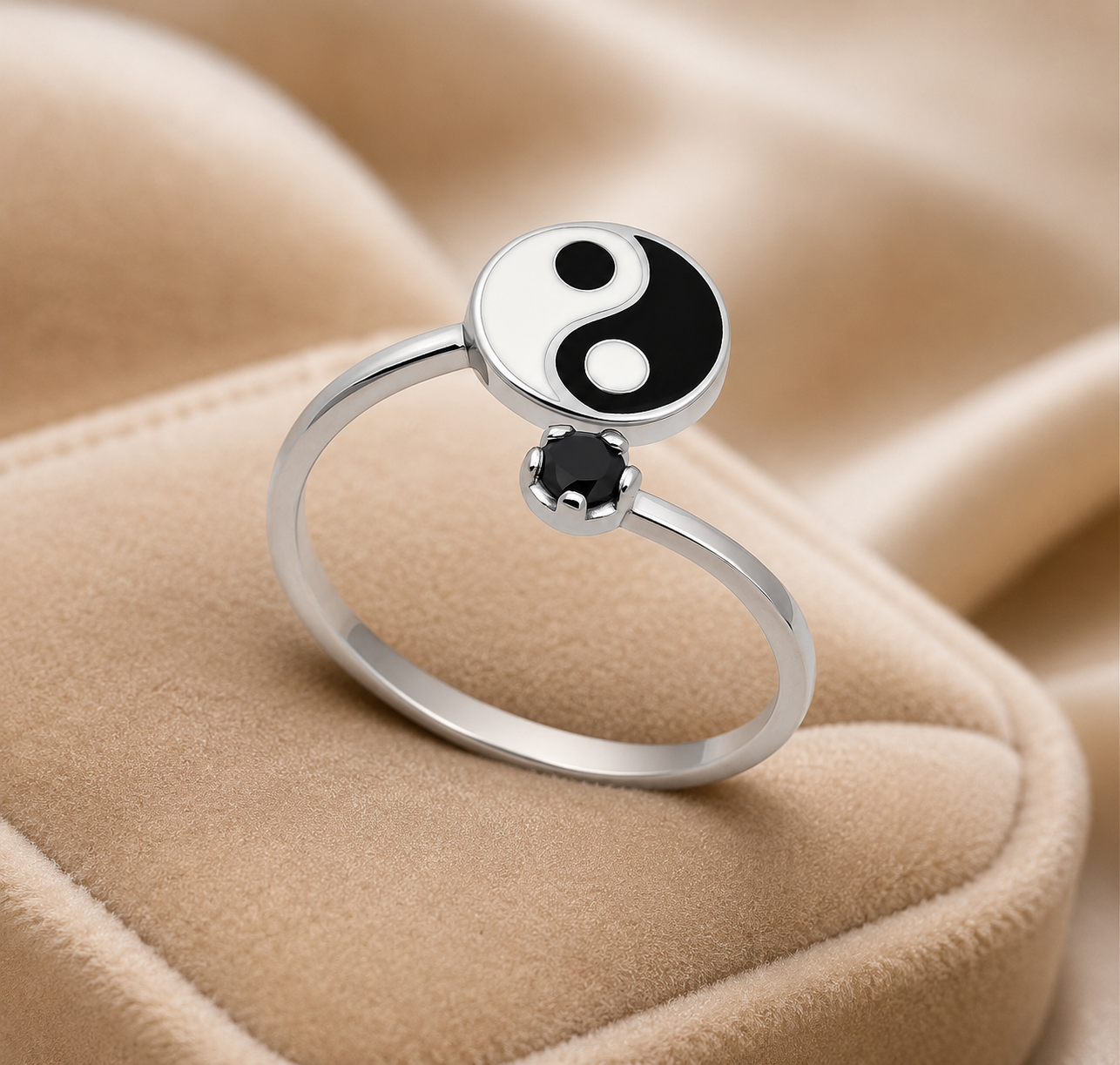 Yin Yang Harmony 925 Silver Ring