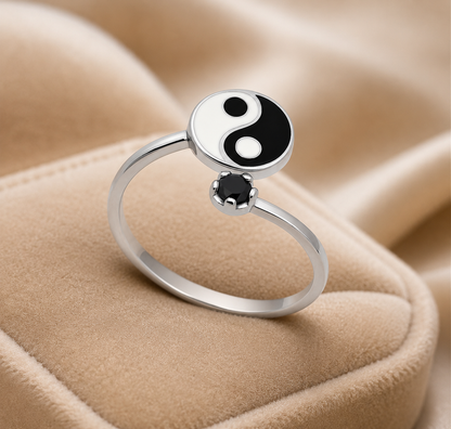 Yin Yang Harmony 925 Silver Ring