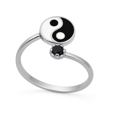Yin Yang Harmony 925 Silver Ring