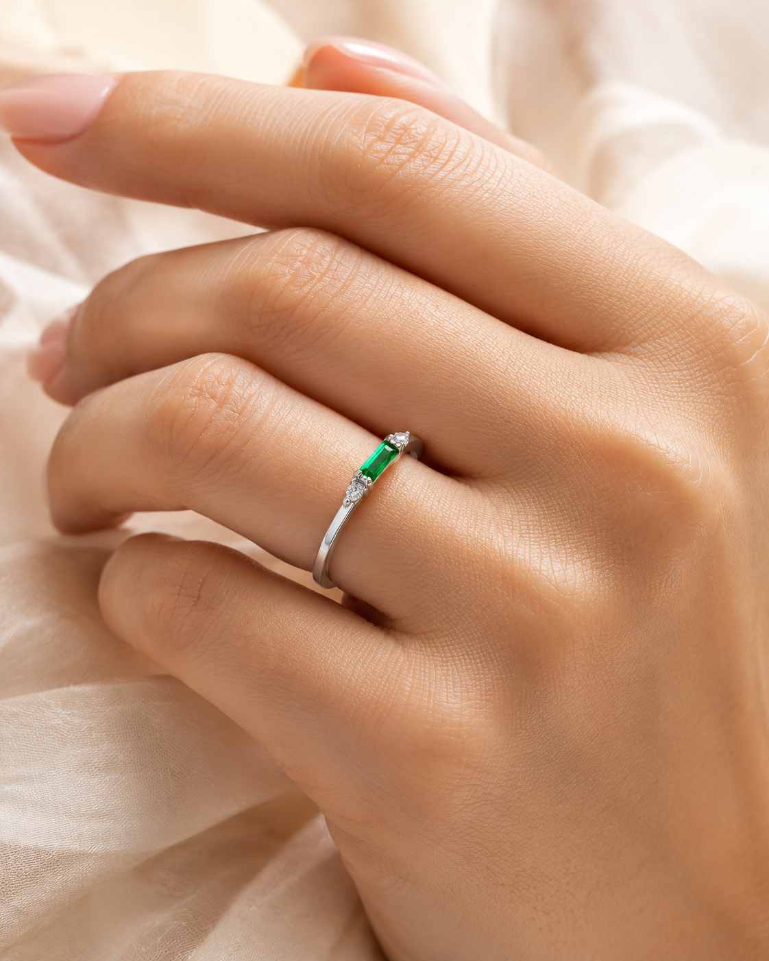 Verdant Grace 925 Silver Ring