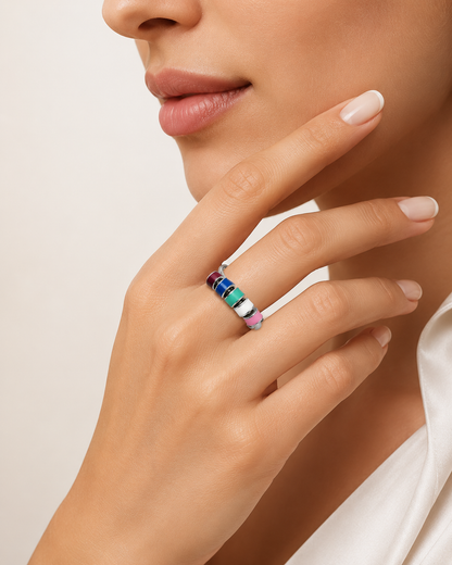 Candy Carousel 925 Sterling Silver Ring