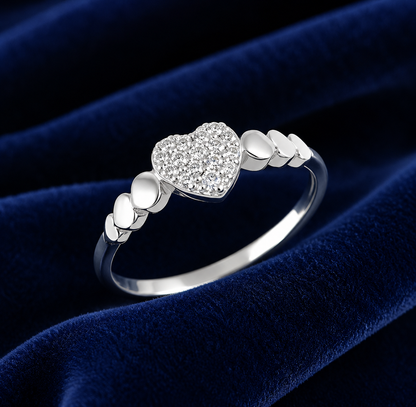 SWEET HEARTS 925 STERLING SILVER RING