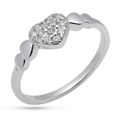 SWEET HEARTS 925 STERLING SILVER RING