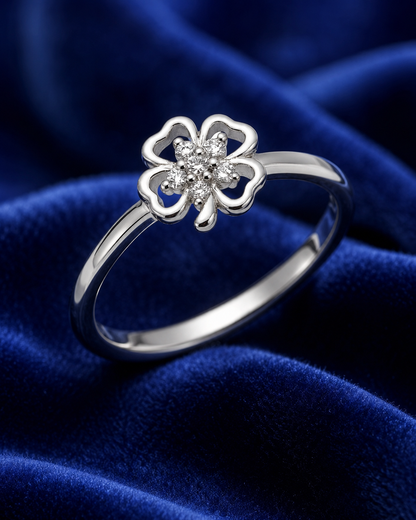 FLORAL GLOW 925 STERLING SILVER RING