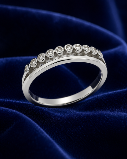RADIANCE ROW 925 STERLING SILVER RING