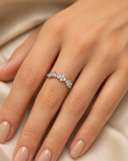 DAZZLE TRIO 925 STERLING SILVER RING