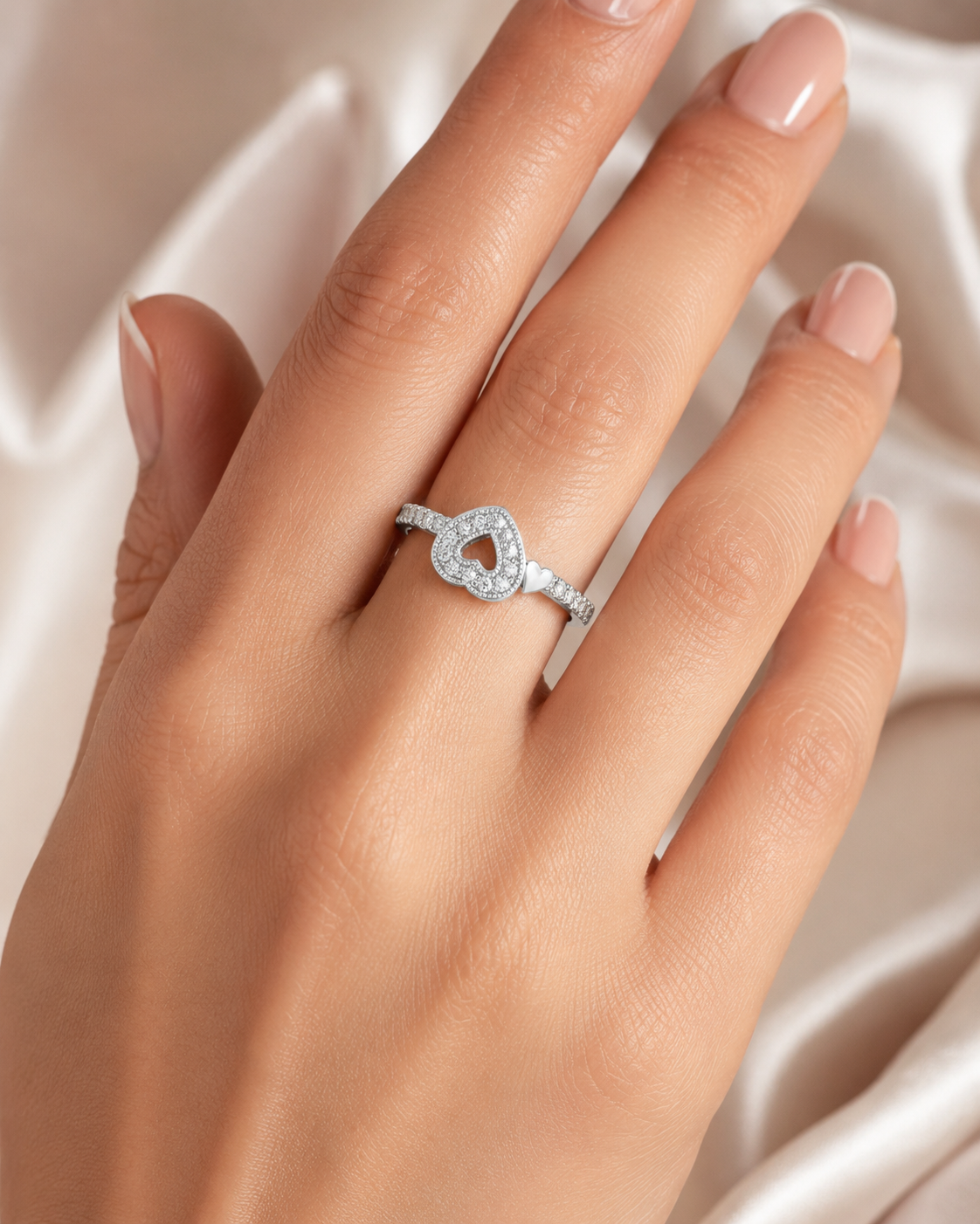 RADIANT LOVE 925 STERLING SILVER RING