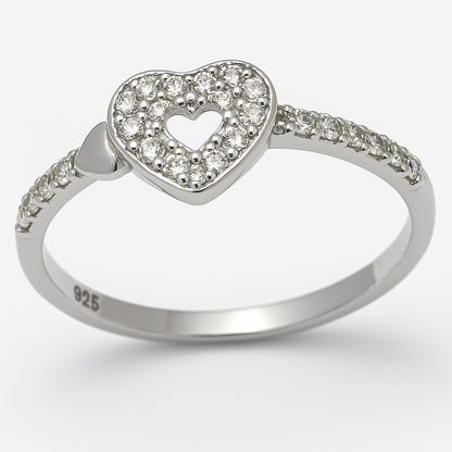 RADIANT LOVE 925 STERLING SILVER RING