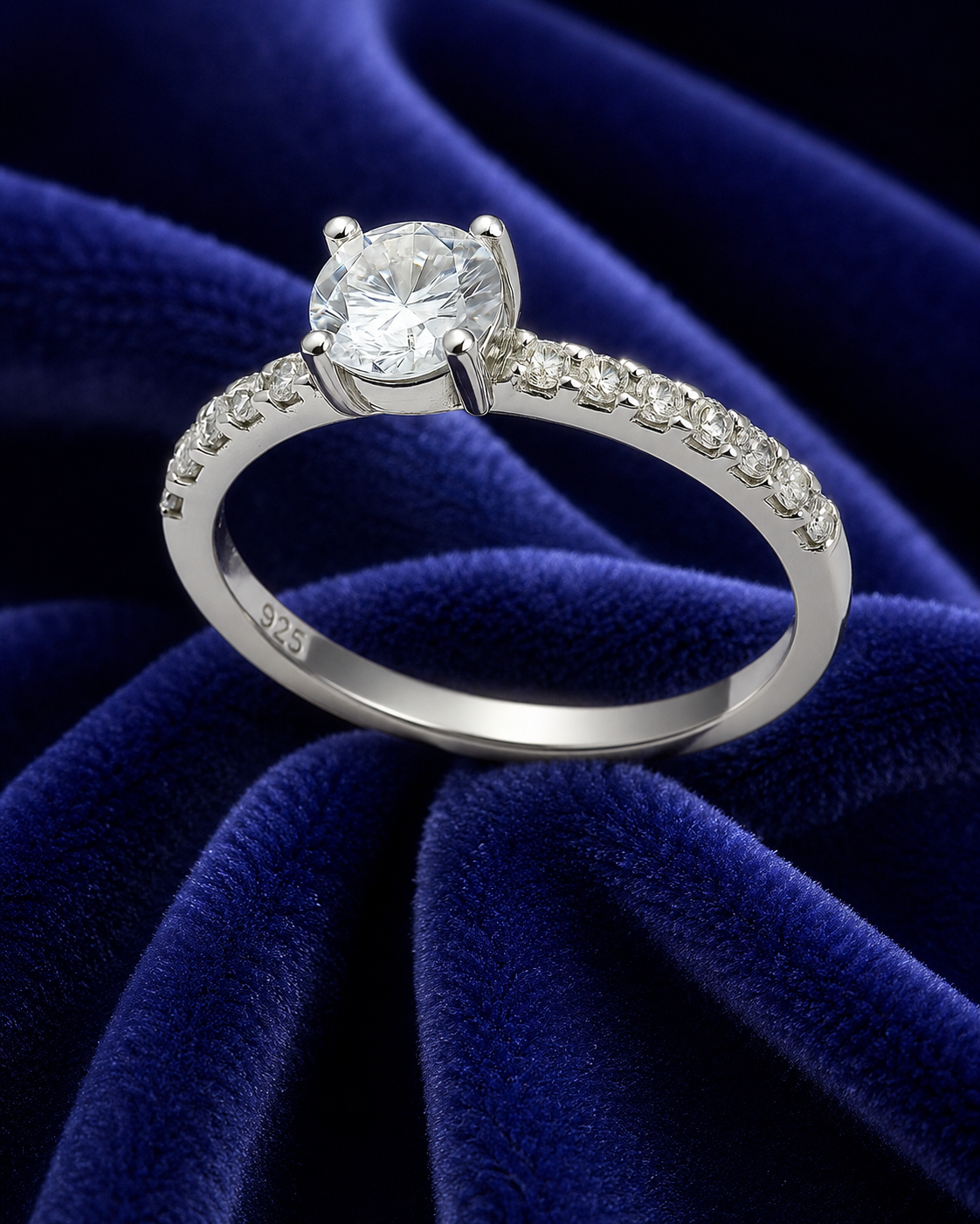 AURORA SOLITAIRE 925 STERLING SILVER RING