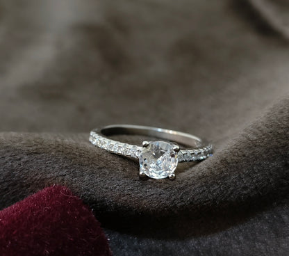 AURORA SOLITAIRE 925 STERLING SILVER RING
