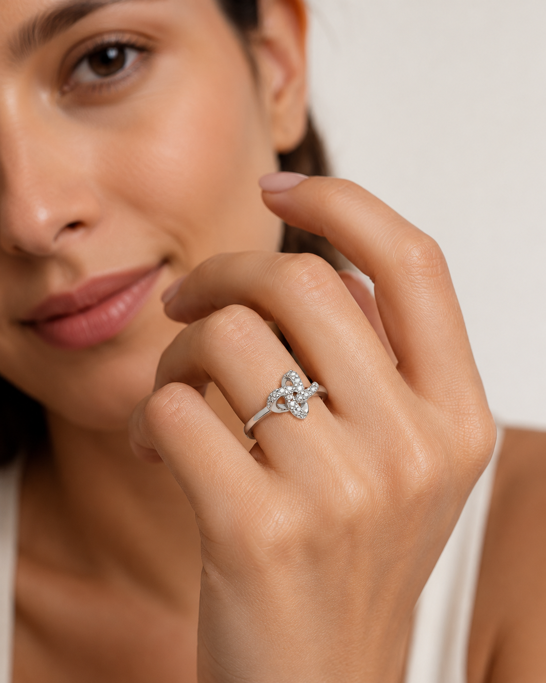 TRUST KNOT 925 SILVER RING