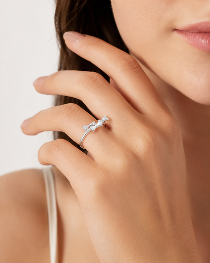 TWILIGHT BOW 925 STERLING SILVER RING