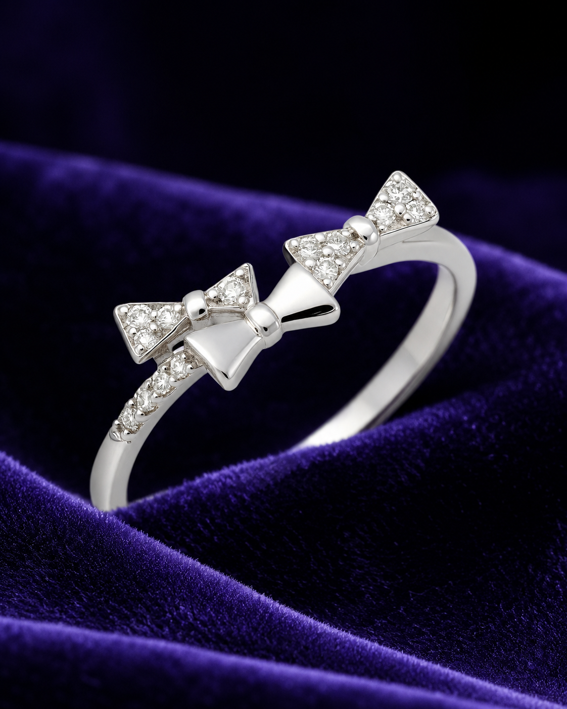TWILIGHT BOW 925 STERLING SILVER RING
