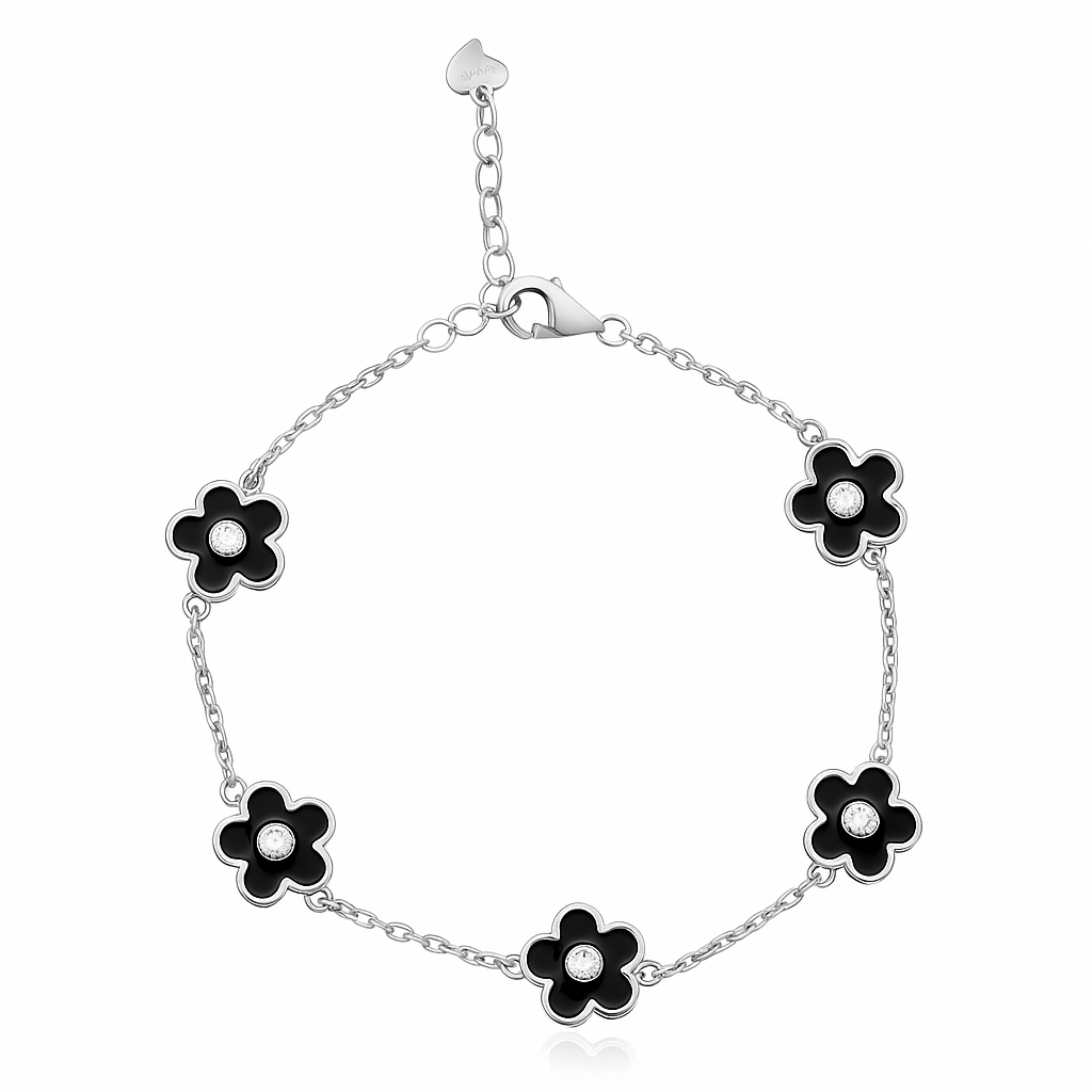 BLACK LUNA STERLING SILVER BRACELET