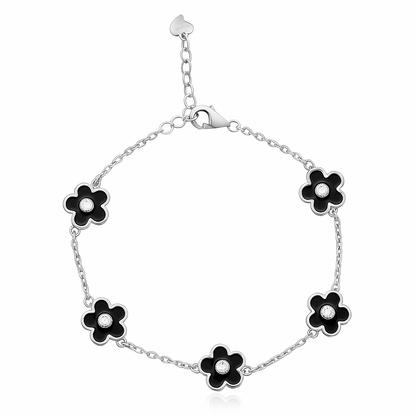 BLACK LUNA STERLING SILVER BRACELET