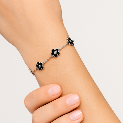 BLACK LUNA STERLING SILVER BRACELET