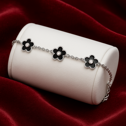 BLACK LUNA STERLING SILVER BRACELET