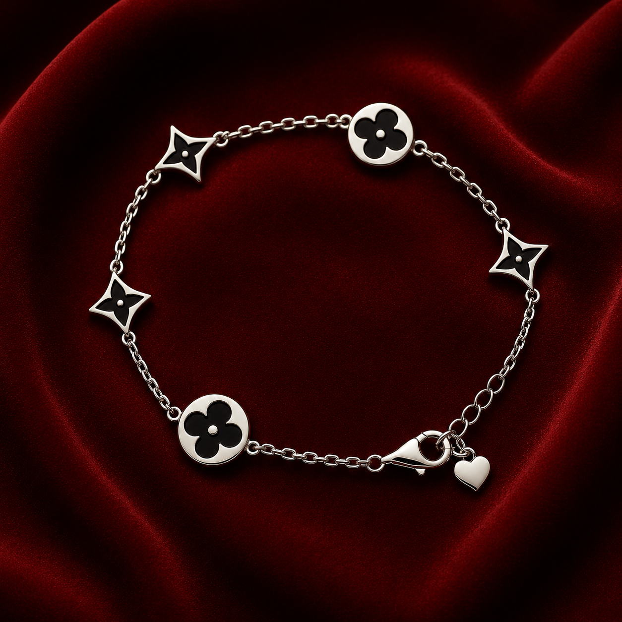 BLACK LUME 925 SILVER BRACELET