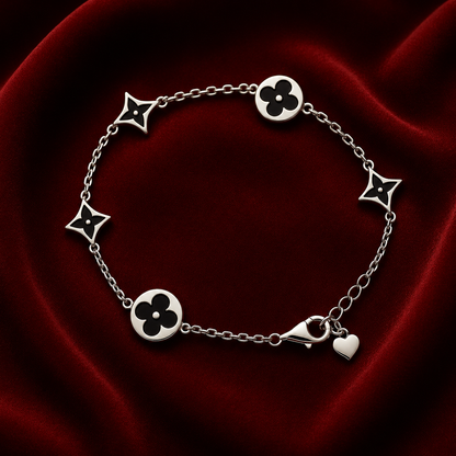 BLACK LUME 925 SILVER BRACELET