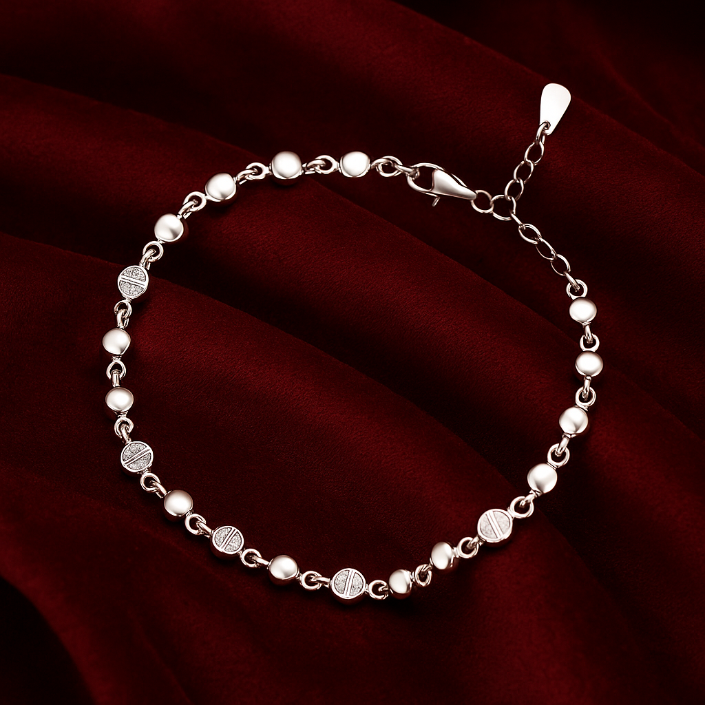 ORBIT LINK 925 SILVER BRACELET
