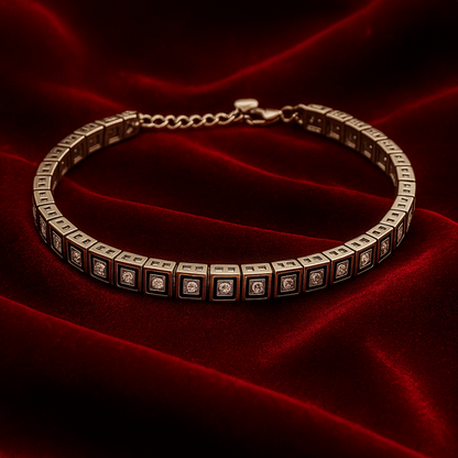 SQUARE SPARSHA 925 SILVER BRACELET