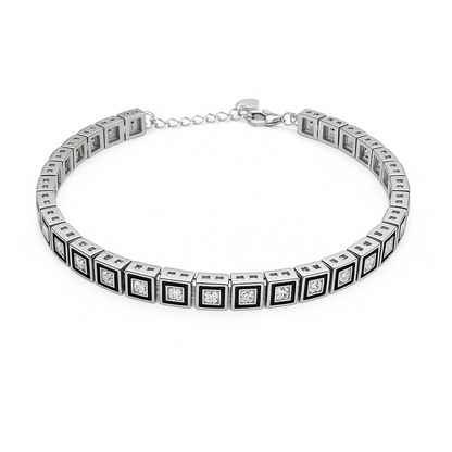 SQUARE SPARSHA 925 SILVER BRACELET