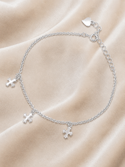 SUCCES  CROSS 925 SILVER BRACELET