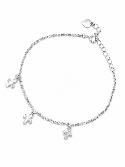 SUCCES  CROSS 925 SILVER BRACELET