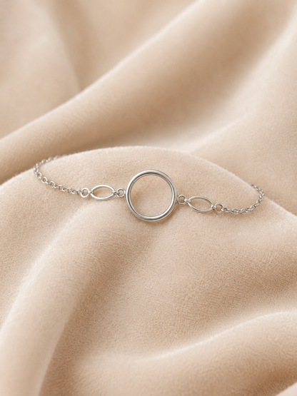 CIRAYA BOND SILVER NECKLACE